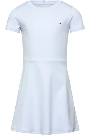Tommy Hilfiger Essential Skater Dress Ss Dresses & Skirts Dresses Casual Dresses Short-sleeved Casual Dresses Blue