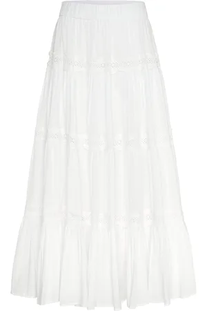 by Ti Mo Cotton Slub Maxi Skirt Designers Maxi Skirts White