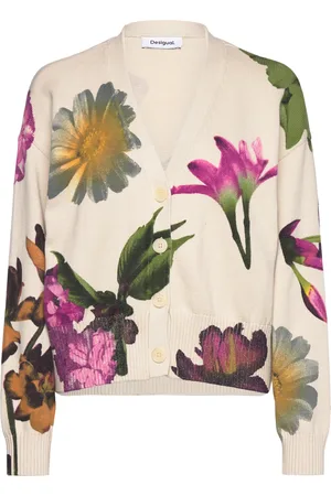Desigual Vania Tops Knitwear Cardigans Cream