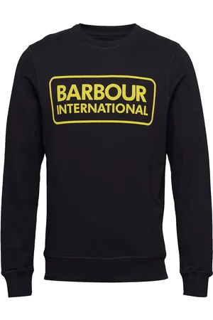 Barbour B.intl Large Logo Swea Designers Sweat-shirts & Hoodies Sweat-shirts Black