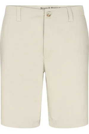 Bruun & Stengade Bs Gerhard Regular Fit Shorts Bottoms Shorts Chinos Shorts Cream