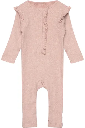 FIXONI Romper Ls Rib Pitkähihainen Body Silver