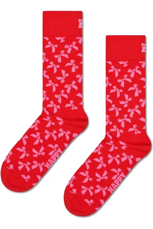 Happy Socks Bow Sock Lingerie Socks Regular Socks Red