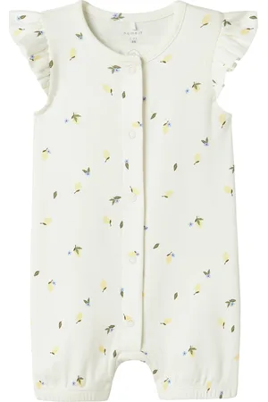 NAME IT Nbffilly Ss Sunsuit Box Bodysuits Short-sleeved White