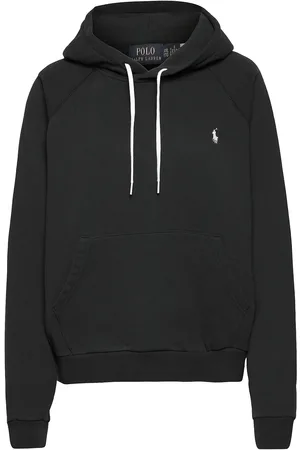 Ralph Lauren Fleece Pullover Hoodie Tops Sweat-shirts & Hoodies Hoodies Black