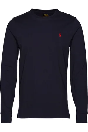 Ralph Lauren Custom Slim Fit T-Shirt Tops T-shirts Long-sleeved Blue