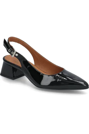 Billi Bi Sling Back Shoes Sling Backs Heeled Slingbacks Black