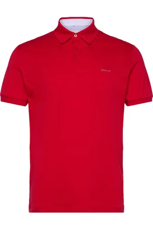 GANT Mercerized Ss Polo Designers Polos Short-sleeved Red