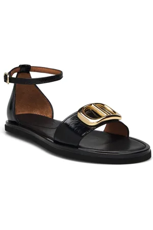 Billi Bi Sandals Shoes Sandals Flat Sandals Black