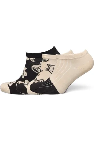 Happy Socks 3-Pack Pets Low Socks Lingerie Socks Footies-ankle Socks Black