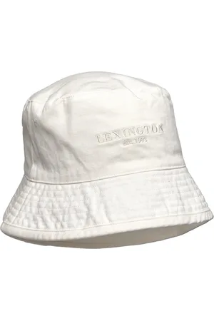Lexington Washed Cotton Bucket Hat Accessories Headwear Bucket Hats White