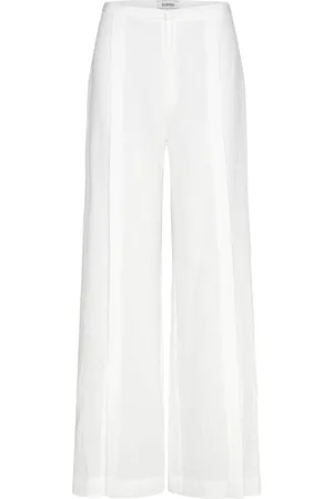 Rodebjer Rubin Linen Designers Trousers Linen Trousers White