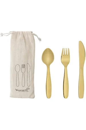 Bloomingville Hazha Bestik, Guld, Rustfri Stål Home Meal Time Cutlery Gold