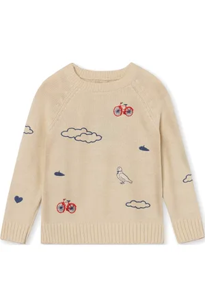 Fliink Magic Icon Pullover Tops Knitwear Pullovers Cream