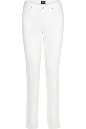 Lee Marion Straight Bottoms Jeans Flares White
