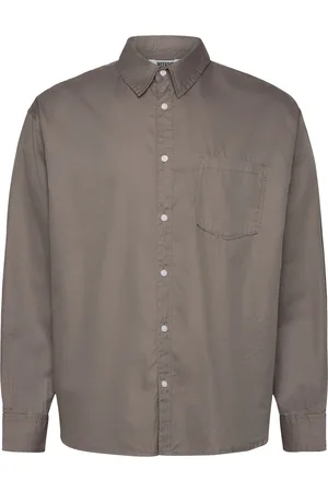 Weekday Over D Cotton Viscose Shirt Tops Shirts Casual Shirts Grey