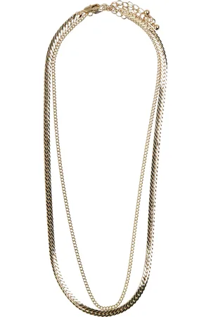 Pieces® Pctiffi Necklace Pack Box Accessories Jewellery Necklaces Chain Necklaces Gold