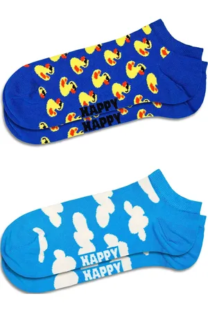 Happy Socks 2-Pack Rubber Duck Low Sock Nilkkasukat Lyhytvartiset Sukat Blue
