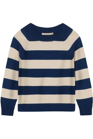 Fliink Favo Ls Pullover Tops Knitwear Pullovers Navy