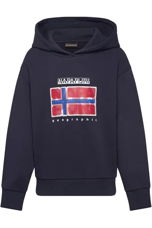 Napapijri K B-Sella H Tops Sweat-shirts & Hoodies Hoodies Navy