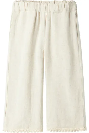 Lil Atelier Nmffrigg Cropped Pant Lil Bottoms Trousers Cream