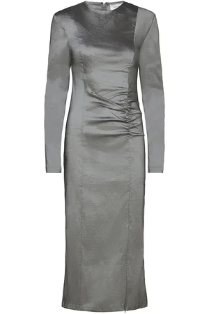 Gestuz Yesicagz Midi Dress Polvipituinen Mekko Silver