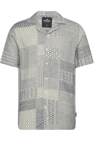 Hollister Hco. Guys Wovens Tops Shirts Short-sleeved Blue