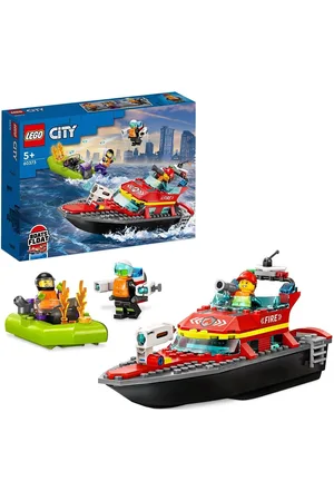 LEGO Wear Brandvæsnets Redningsbåd 60373 Toys Toys city Multi/patterned