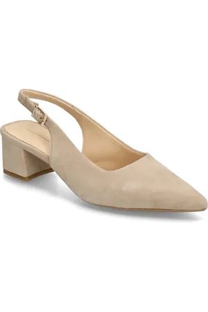 Vagabond Marta Shoes Sling Backs Heeled Slingbacks Beige