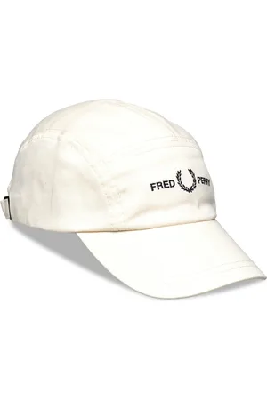 Fred Perry 5 Panel Flp Twill Cap Designers Headwear Caps Cream