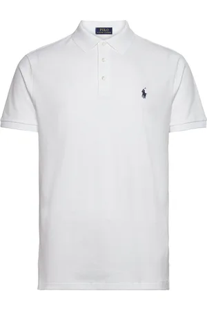 Ralph Lauren Custom Slim Fit Stretch Mesh Polo Shirt Tops Polos Short-sleeved White