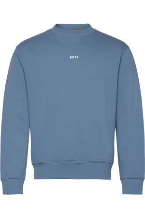 HUGO BOSS Wesmallcrew Tops Sweat-shirts & Hoodies Sweat-shirts Blue