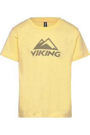 Viking Funtime T-Shirt Sport T-shirts Short-sleeved Yellow