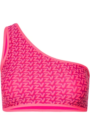 Zadig & Voltaire Zvallover Shoulder Bandeau Swimwear Bikinis Bikini Tops Bandeau Bikinitops Pink