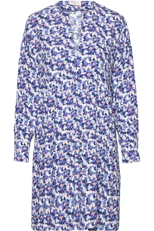 Norr Bomba Short Dress Lyhyt Mekko Blue