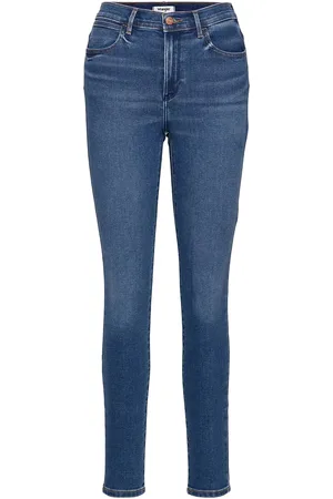 Wrangler High Rise Skinny Bottoms Jeans Skinny Blue