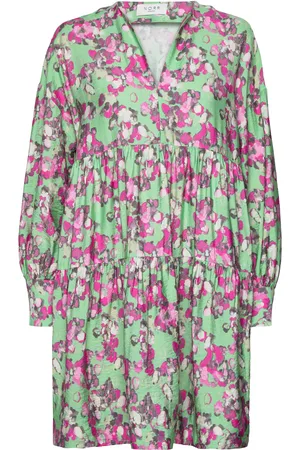 Norr Alyssa Bomba Short Dress Lyhyt Mekko Green