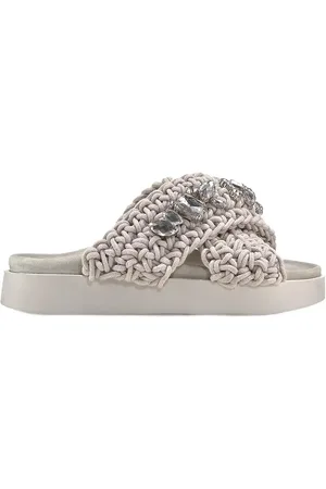 INUIKII Woven St S Matalapohjaiset Sandaalit Grey