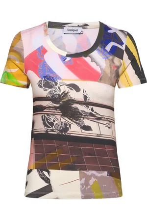 Desigual Collage Tops T-shirts & Tops Short-sleeved Multi/patterned