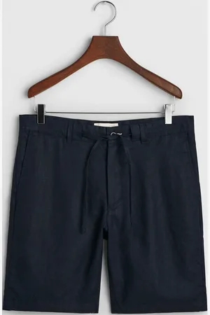 GANT Relaxed Linen Ds Shorts Bottoms Shorts Casual Navy