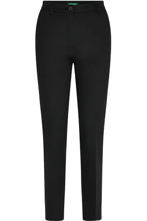 Benetton Trousers Bottoms Trousers Slim Fit Trousers Black