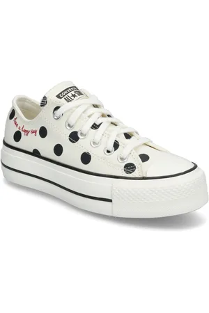 Converse Ctas Lift Ox Egret/Black/Days Ahead Sport Women Sport Shoes Sport Sneakers Sport Low Top Sneakers White