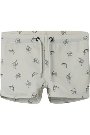 Lil Atelier Nmmflorio Swim Tights Lil Bottoms Shorts Sweat Shorts Grey