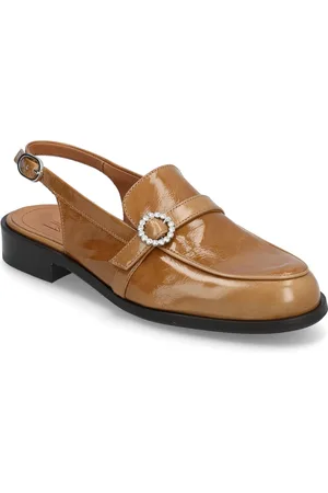 Billi Bi Sling Back Shoes Slingbacks Flat Slingbacks Brown
