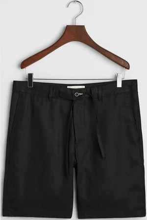 GANT Relaxed Linen Ds Shorts Bottoms Shorts Casual Black