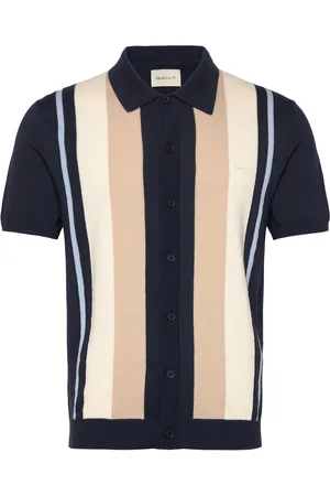 GANT Color Blocked Cotton Ss Polo Designers Polos Short-sleeved Multi/patterned
