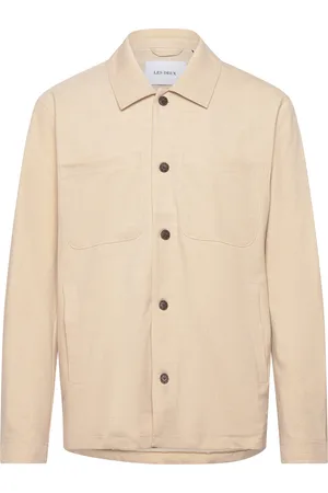 Les Deux Marseille Twill Jacket Tops Sweat-shirts & Hoodies Sweat-shirts Cream