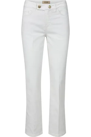Mos Mosh Mmashley Bianco Jeans Bottoms Jeans Straight-regular White