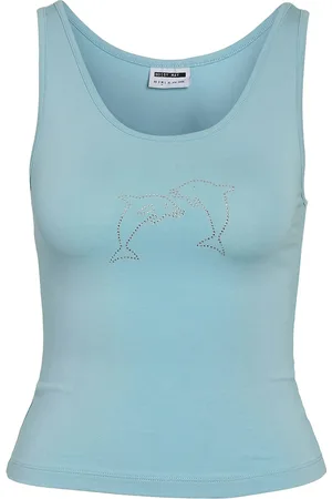 Noisy May Nmjudy S/L St Top Jrs Fwd Tops T-shirts & Tops Short-sleeved Blue