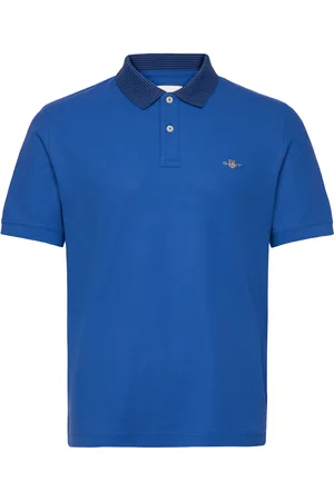 GANT Tipping Detail Polo Tops Polos Short-sleeved Blue